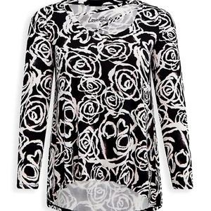 Torrid Lovesick 'Strappy Hi Lo Spray Paint' Top